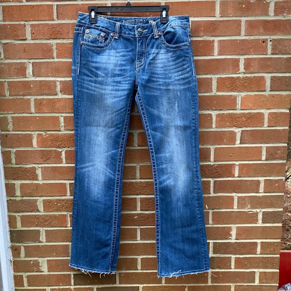 Miss Me Classic Blue Boot Cut Jeans Size 31